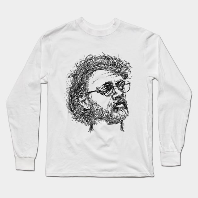 Terence McKenna Long Sleeve T-Shirt by difrats